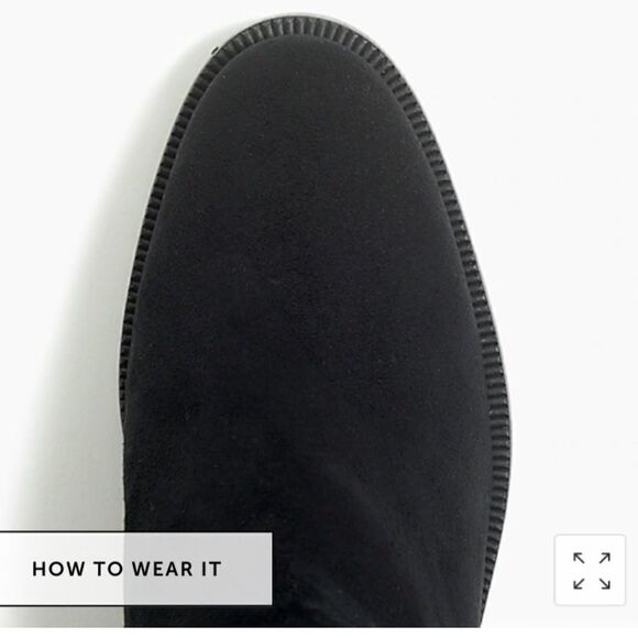 J. Crew Factory Black Over the Knee Boots - Picture 2 of 10